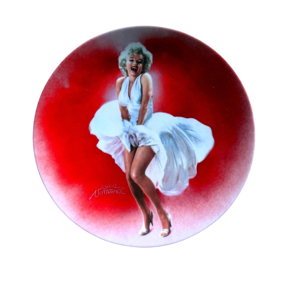 Vintage Marilyn Monroe Collector‎ Plate 1990 Delphi "7 Year Itch" Chris Notarile